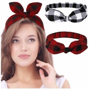 Flannel bow headband!